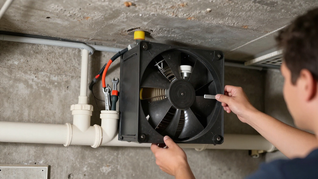 radon mitigation fan for home