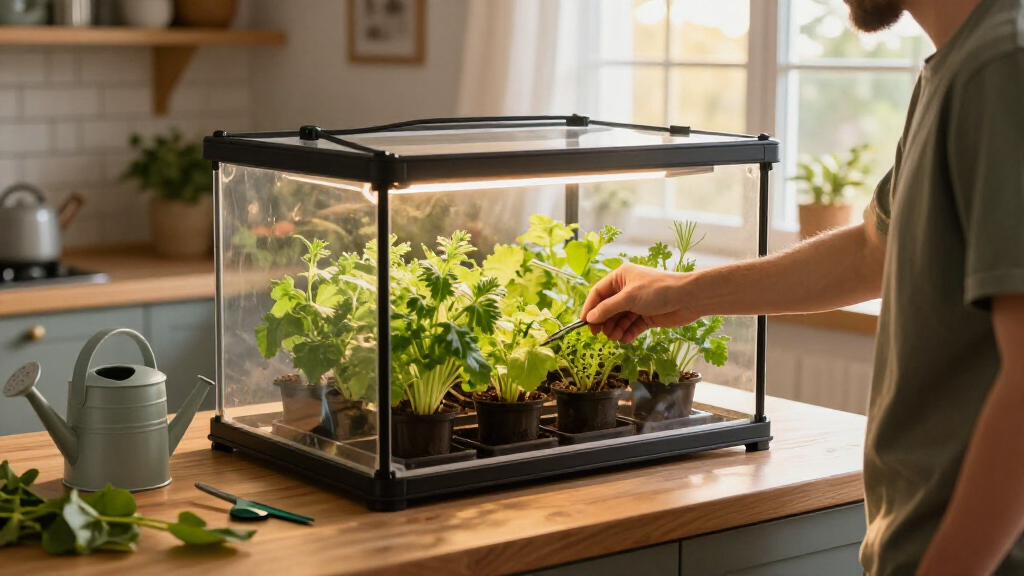 grow tent kit for herbs and greens