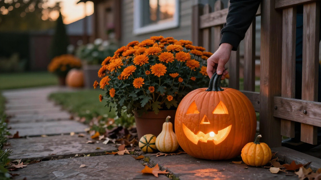 outdoor Halloween decorations