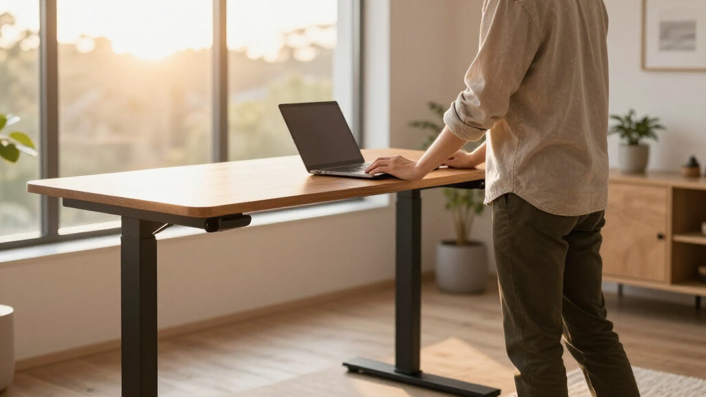 standing desk l shaped electric