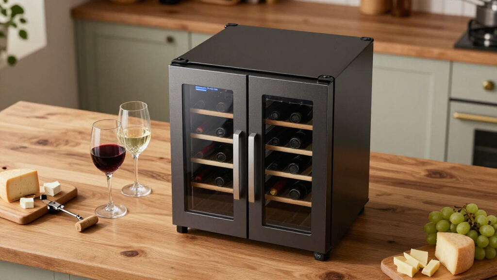 wine fridge dual zone