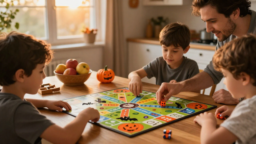 Halloween educational board games