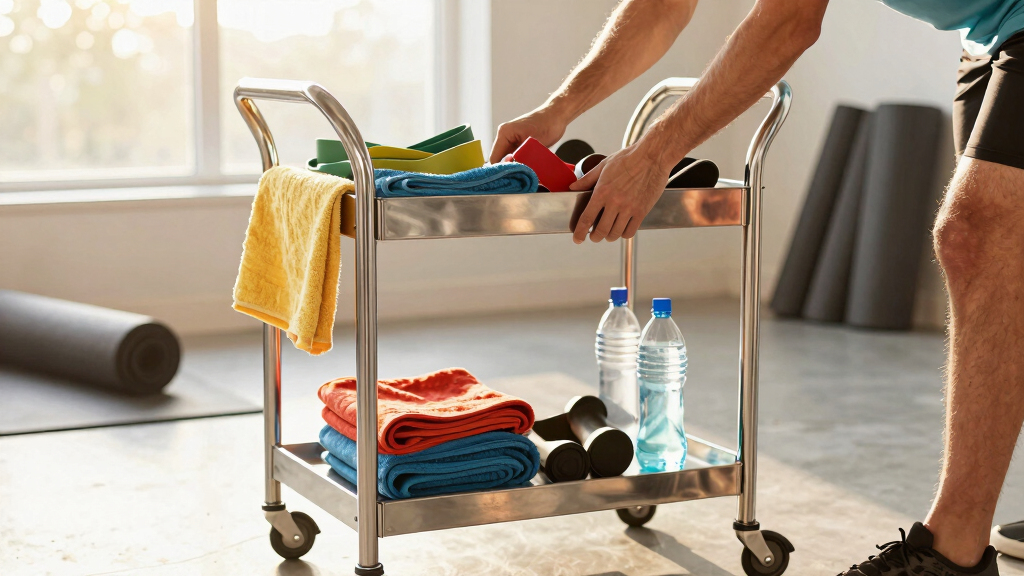 best stainless steel rolling cart for studios