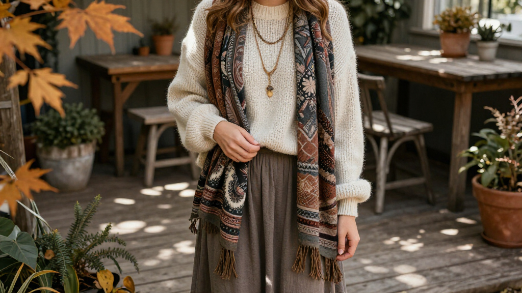 boho fall layering pieces