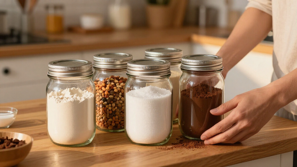 healthy baking ingredient organizers