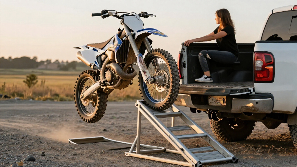 truck bed motorcycle ramps