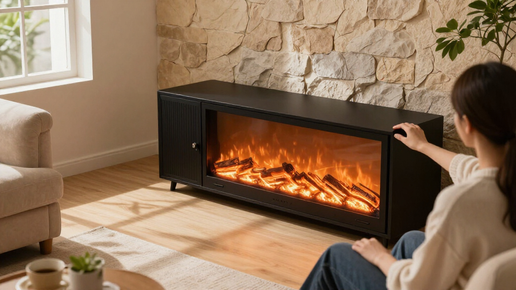 best electric fireplace TV stands for cozy recovery spaces