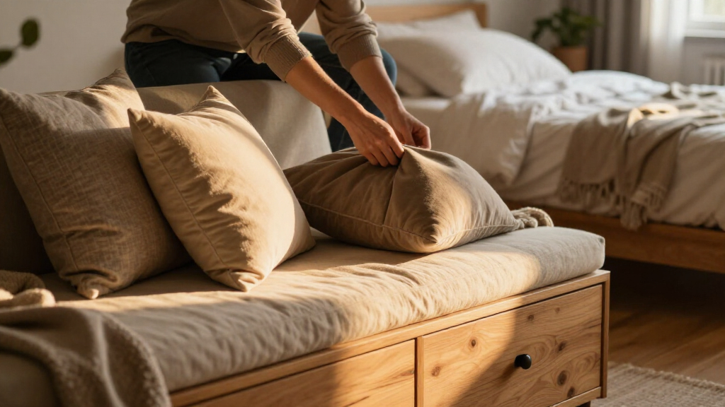 best bedroom bench with storage