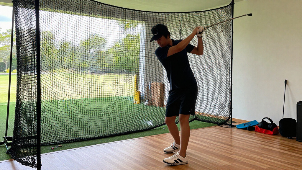 best golf cage with impact screen for indoor setup