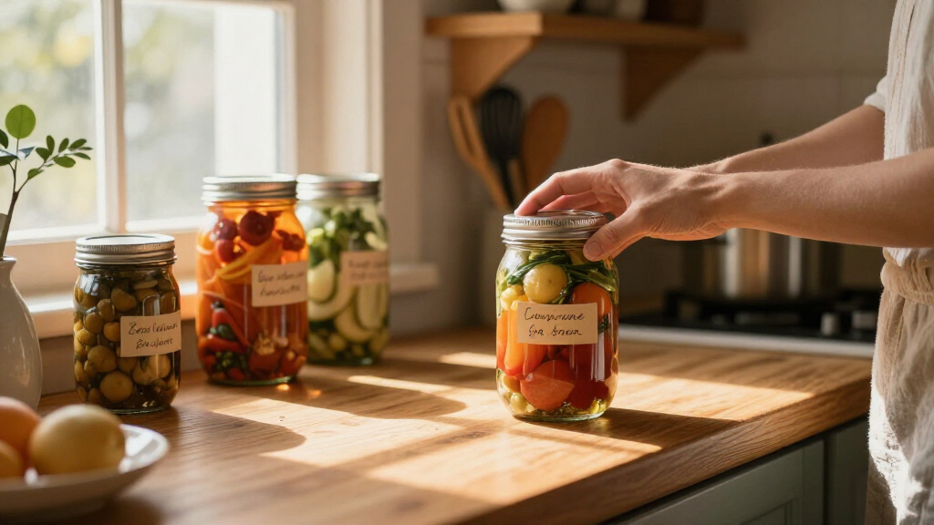 manual food preservation jars