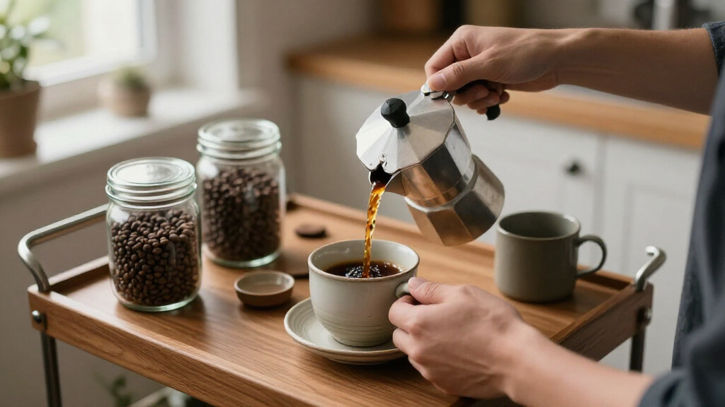 rated coffee bar cart