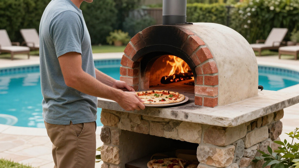 outdoor pizza ovens for pool parties