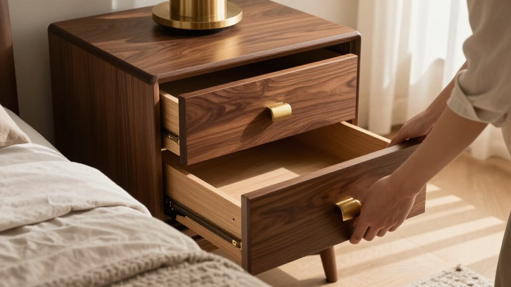 luxury nightstands set of 2 with drawers