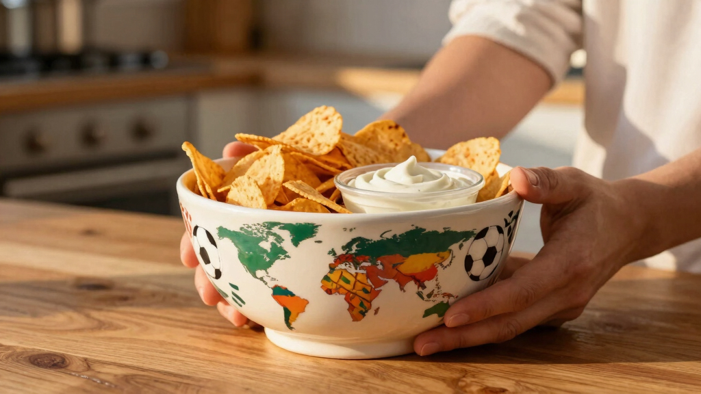 world cup themed snack bowls