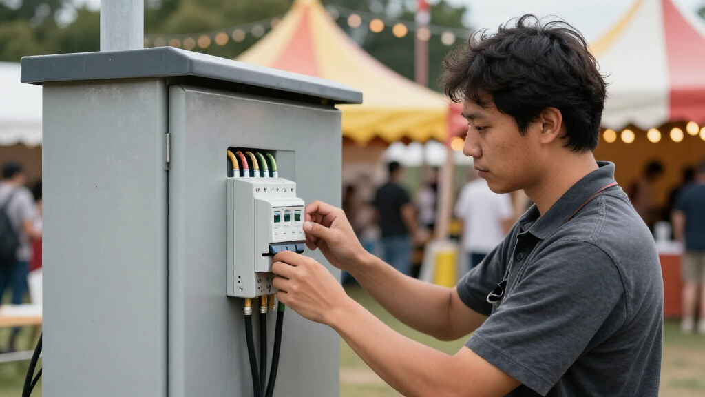 gfci power distribution panels for outdoor events