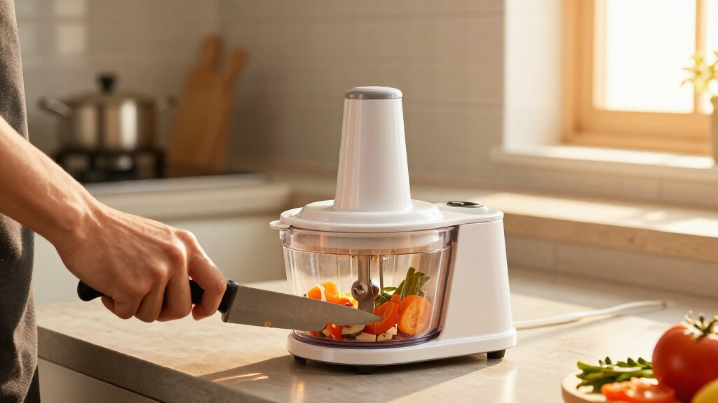 compact electric food chopper
