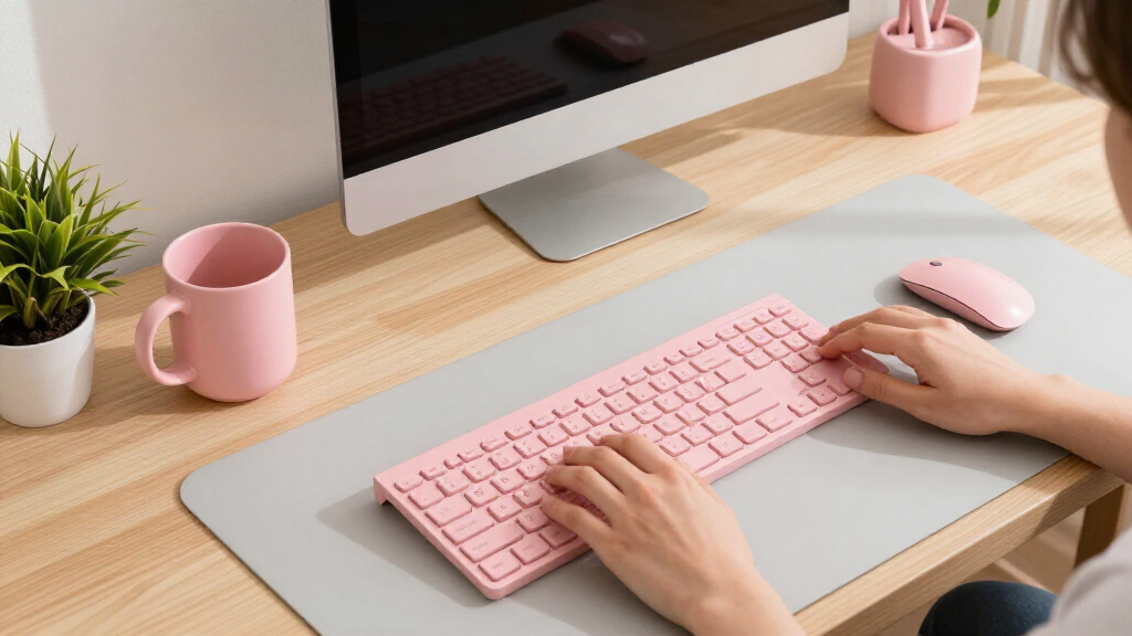 best pink home office accessories