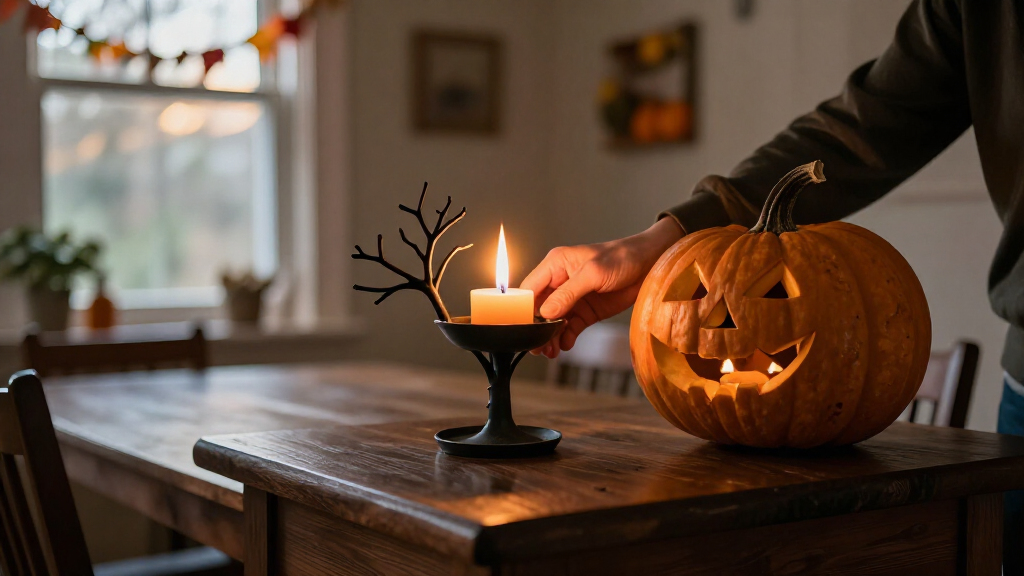 Halloween candle holders