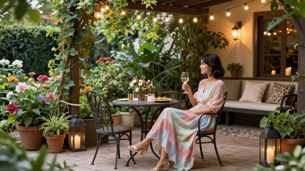 romantic outdoor patio decor