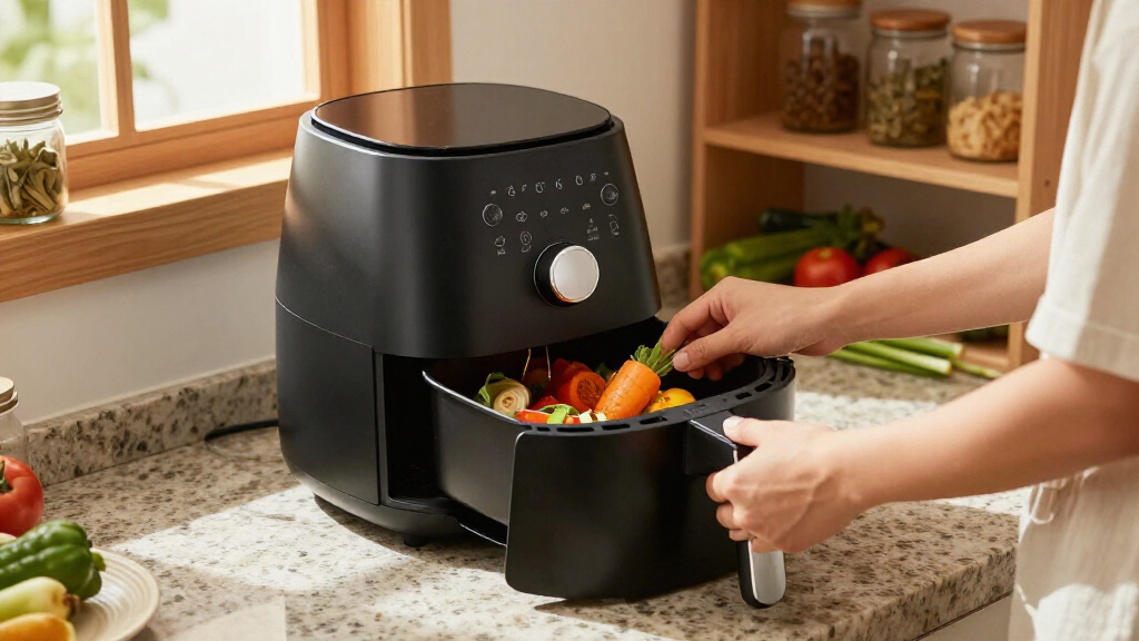 selfstirring air fryer