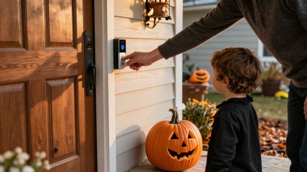 Halloween smart doorbell chimes