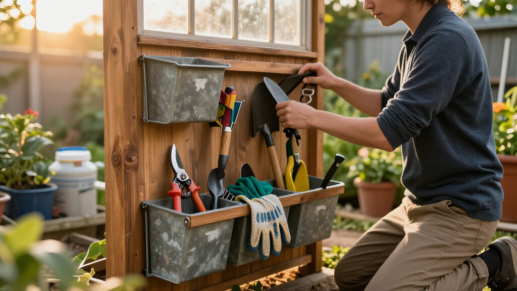 garden tool storage organizer