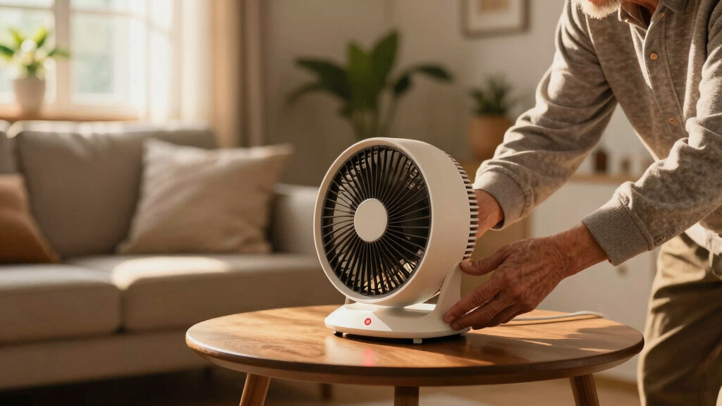 fan heater with tip over protection