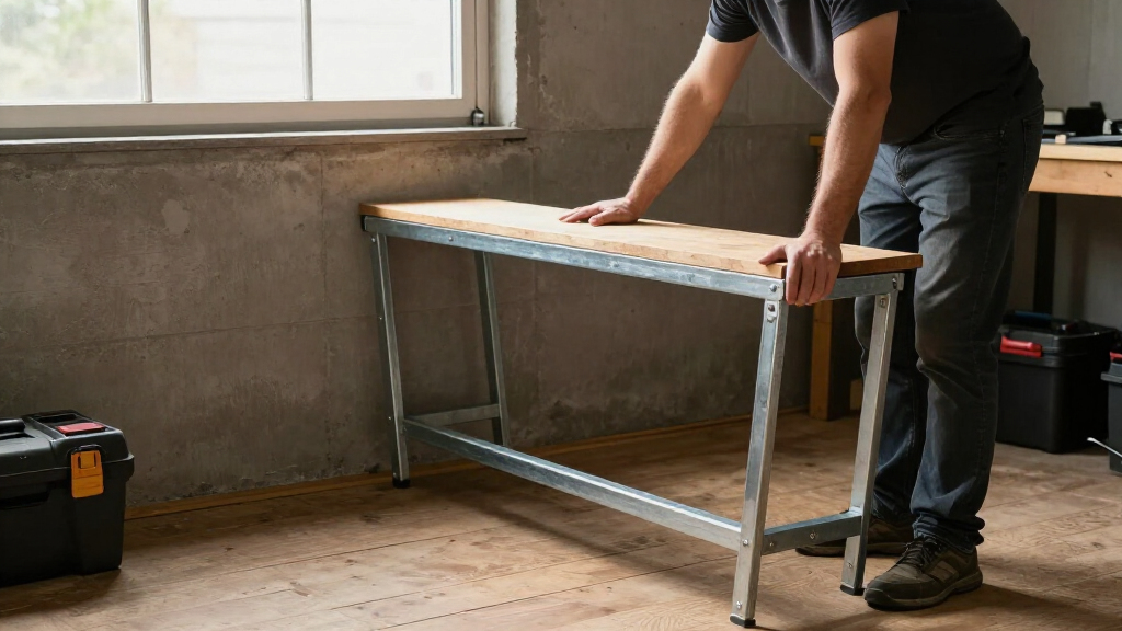 wall mounted folding workbench heavy duty