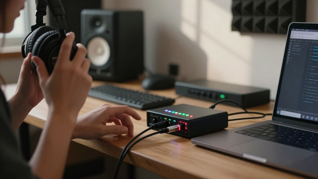 usb c audio interface with dsp