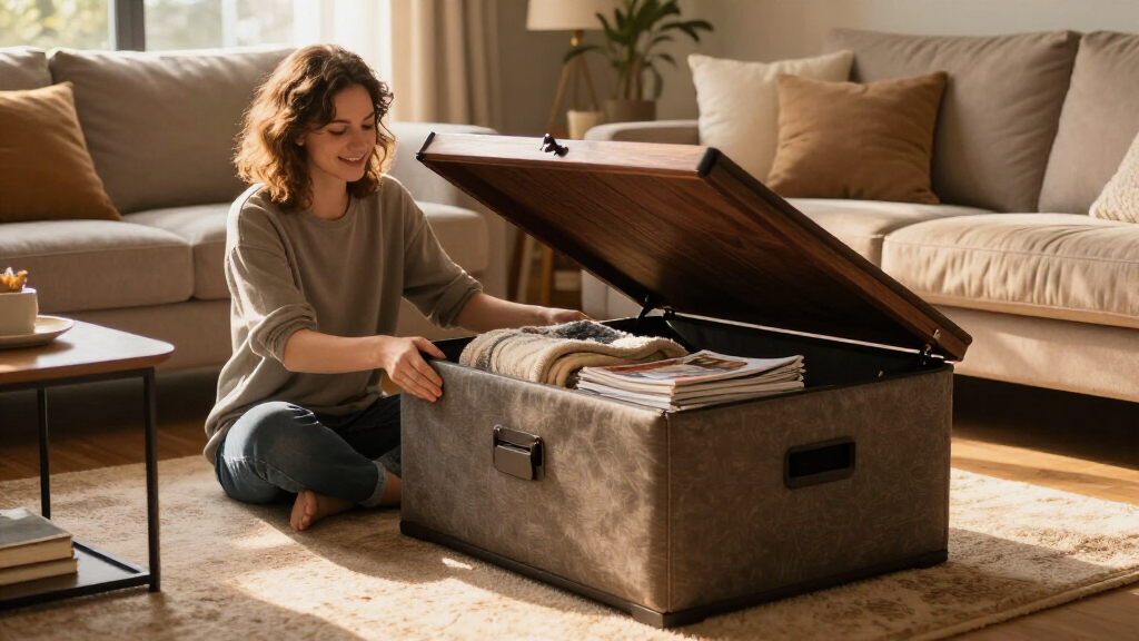 lift top storage ottoman large