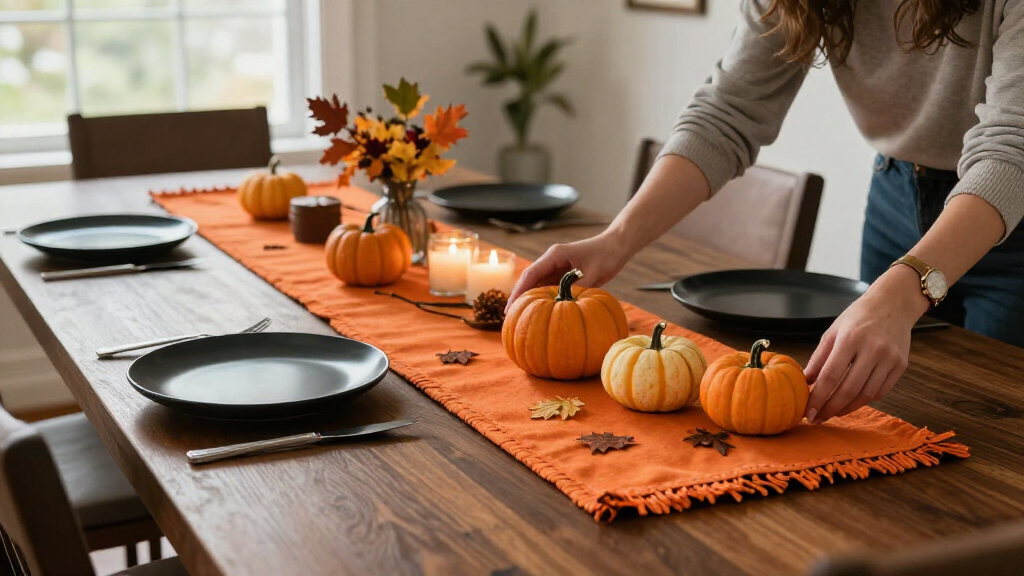 Halloween table runners