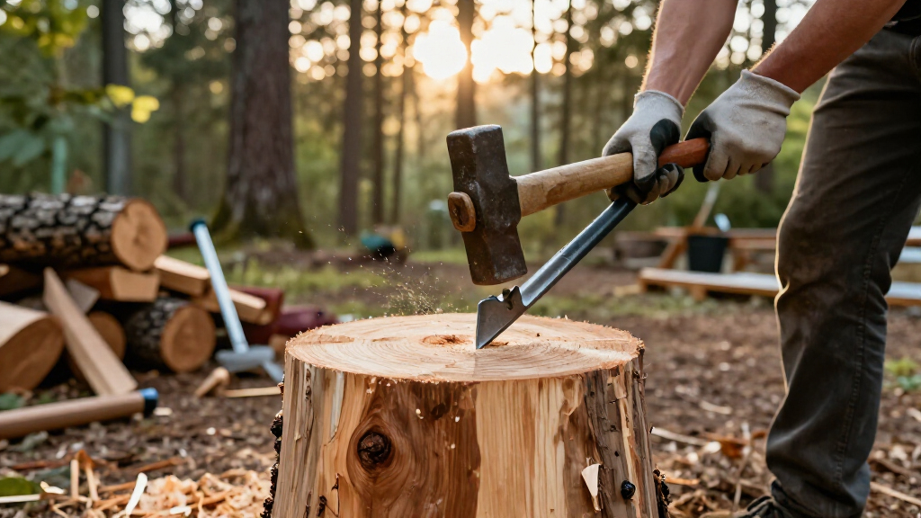 log splitter wedges