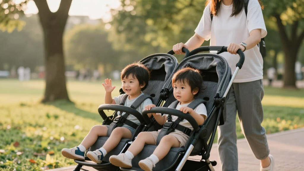 best double stroller for two young kids