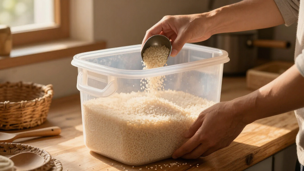 airtight rice storage bin 50 lb capacity