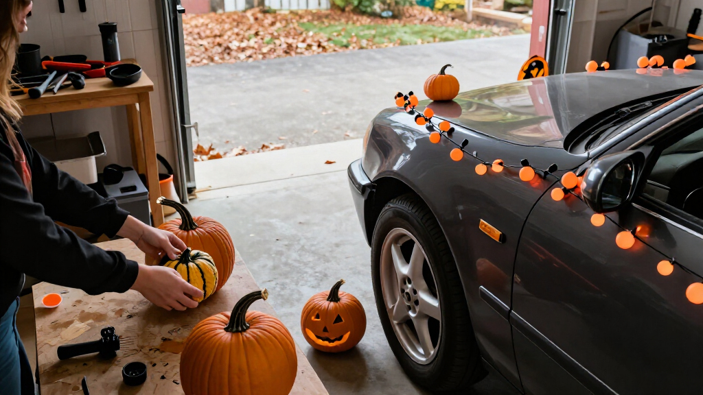 automotive Halloween decorations