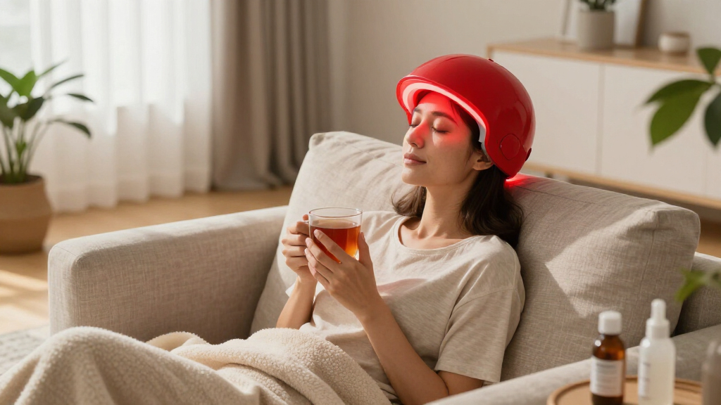 red light therapy hair growth caps