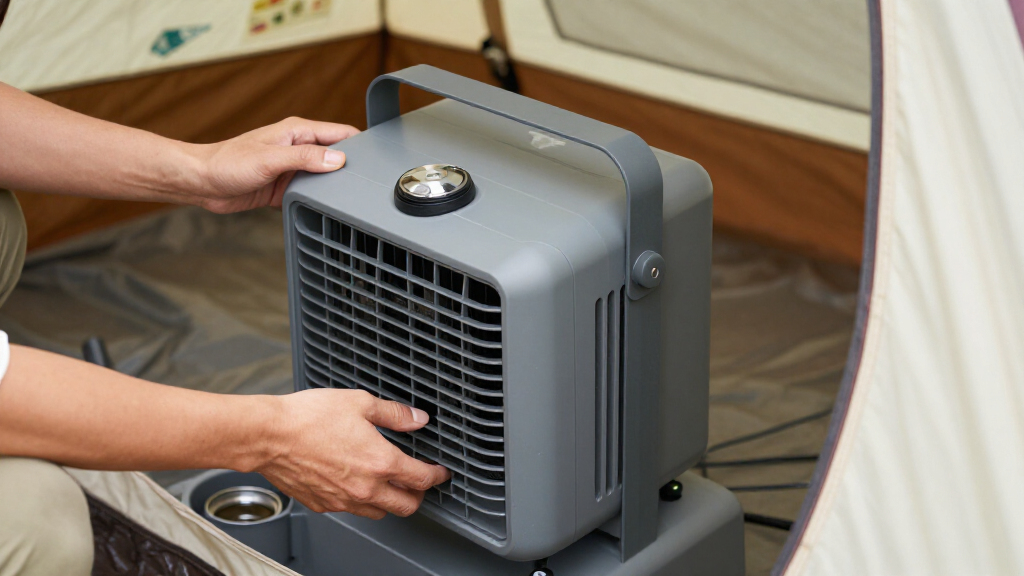 portable evaporative cooler for tent camping