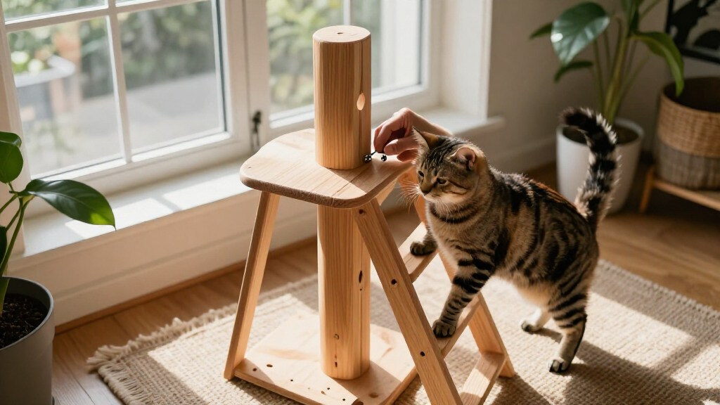 best cat lookout posts with ladders