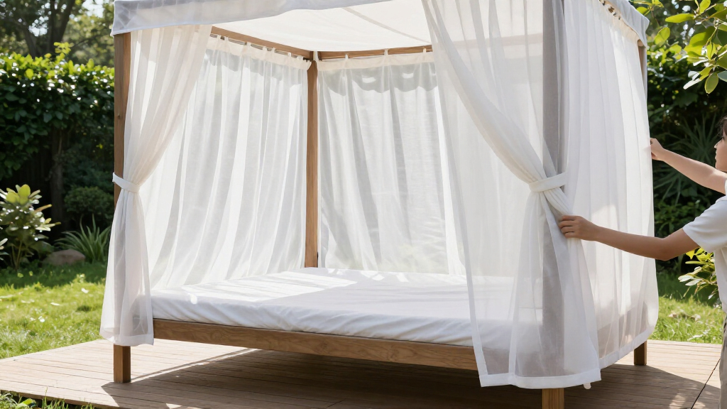 outdoor daybed with canopy