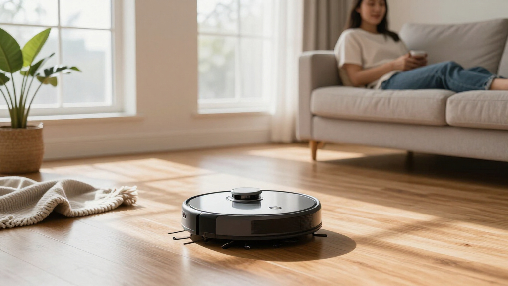 high end robot vacuum with self empty base