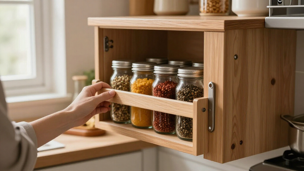 spice rack for cabinet door