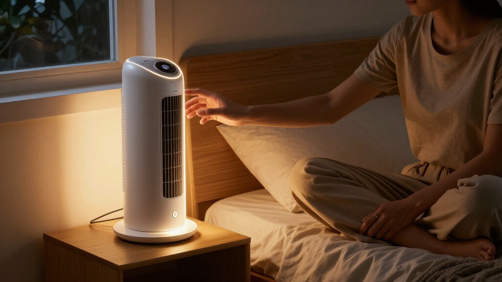 tower fan for quiet overnight cooling