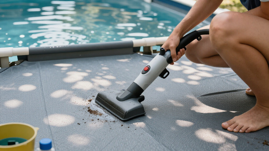 above ground pool vacuum for fine dirt