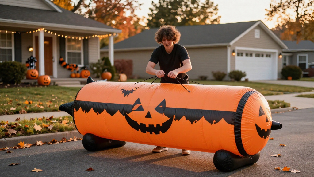 best halloween inflatable hearse