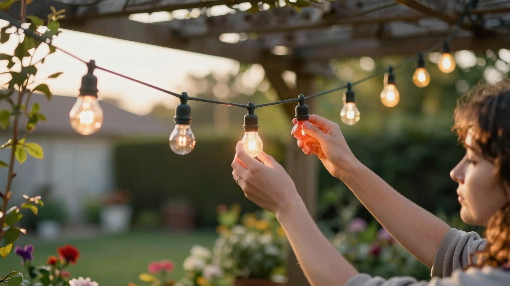 patriotic outdoor string lights