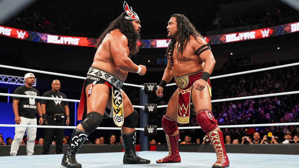 Samoan warrior tribal concept — representing Roman Reigns' Bloodline persona and Anoaʻi wrestling dynasty