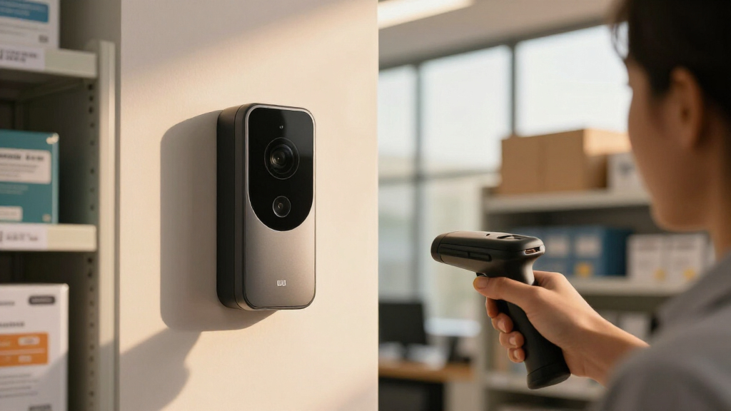 Camera system for reception and stockroom