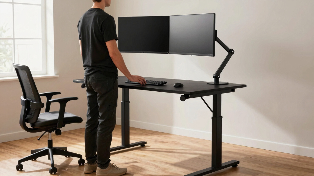 best heavy-duty standing desks for dual monitors