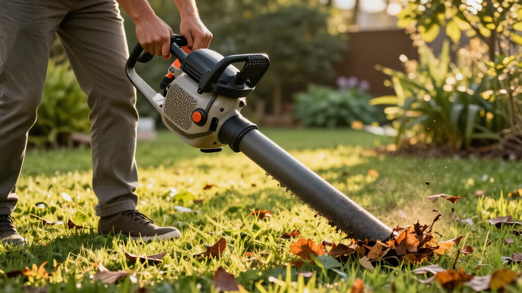 gas powered leaf blowers