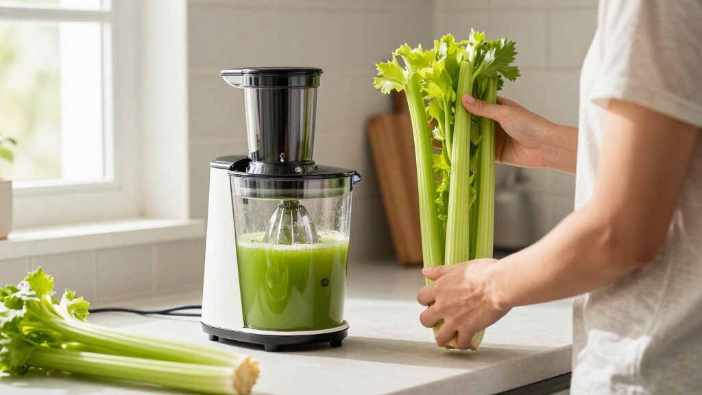 slow juicer for celery
